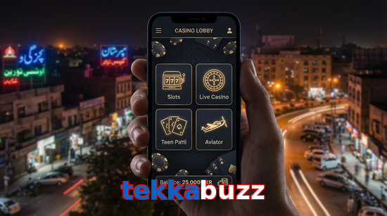 Main screen of Tekkabuzz app page for PK players